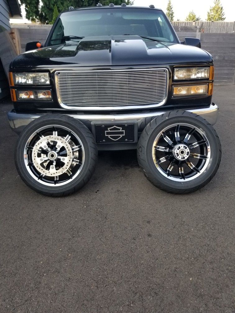 used harley davidson wheels