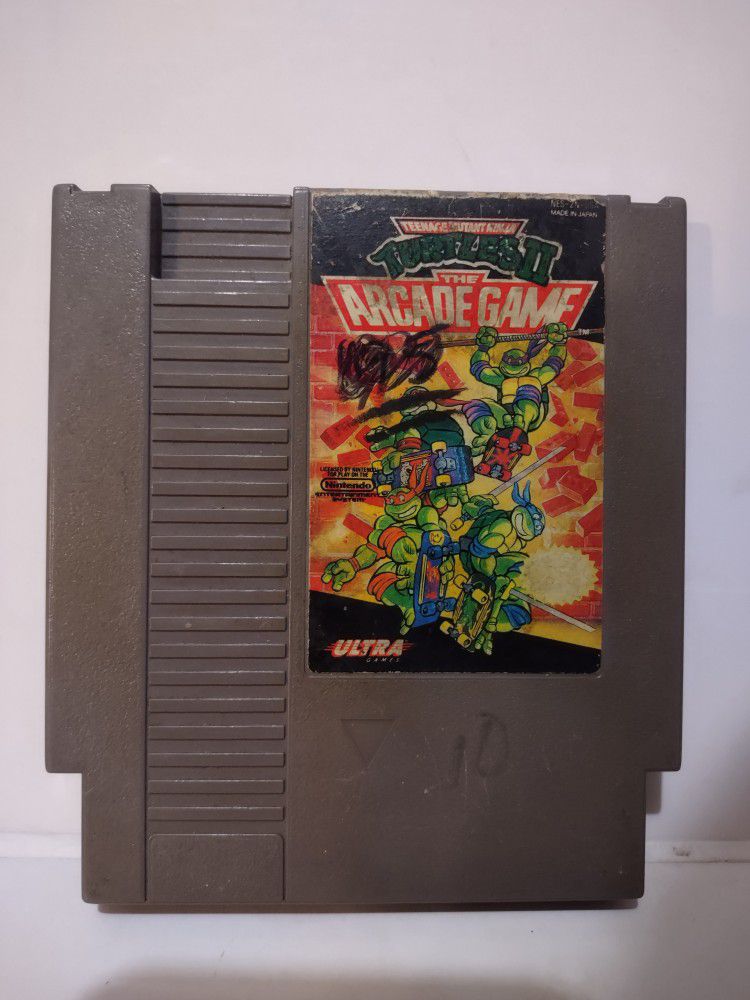 TMNT 2 THE ARCADE GAME NES Nintendo Entertainment System 