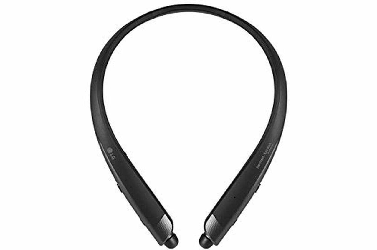 LG HBS-1125 Tone Platinum+ Bluetooth Wireless Stereo Headset With Fast Charge And Google Assistant Button, Black LN1