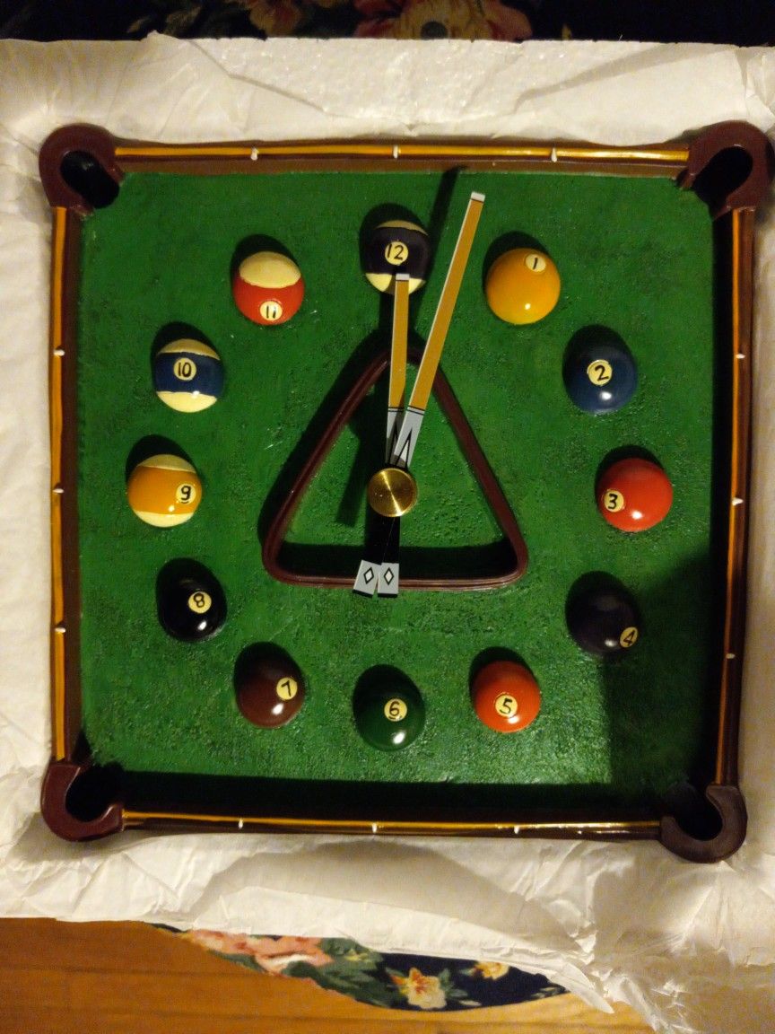 🎱 Pool Table Clock 🎱