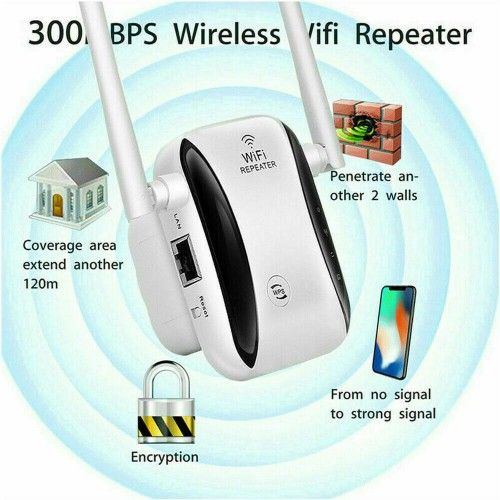 WiFi Range Extender Internet Booster Network Router Wireless Signal Repeater