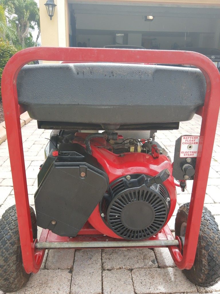 Generac generator electric start 7550 EXL generator. 13500 Surge Watts