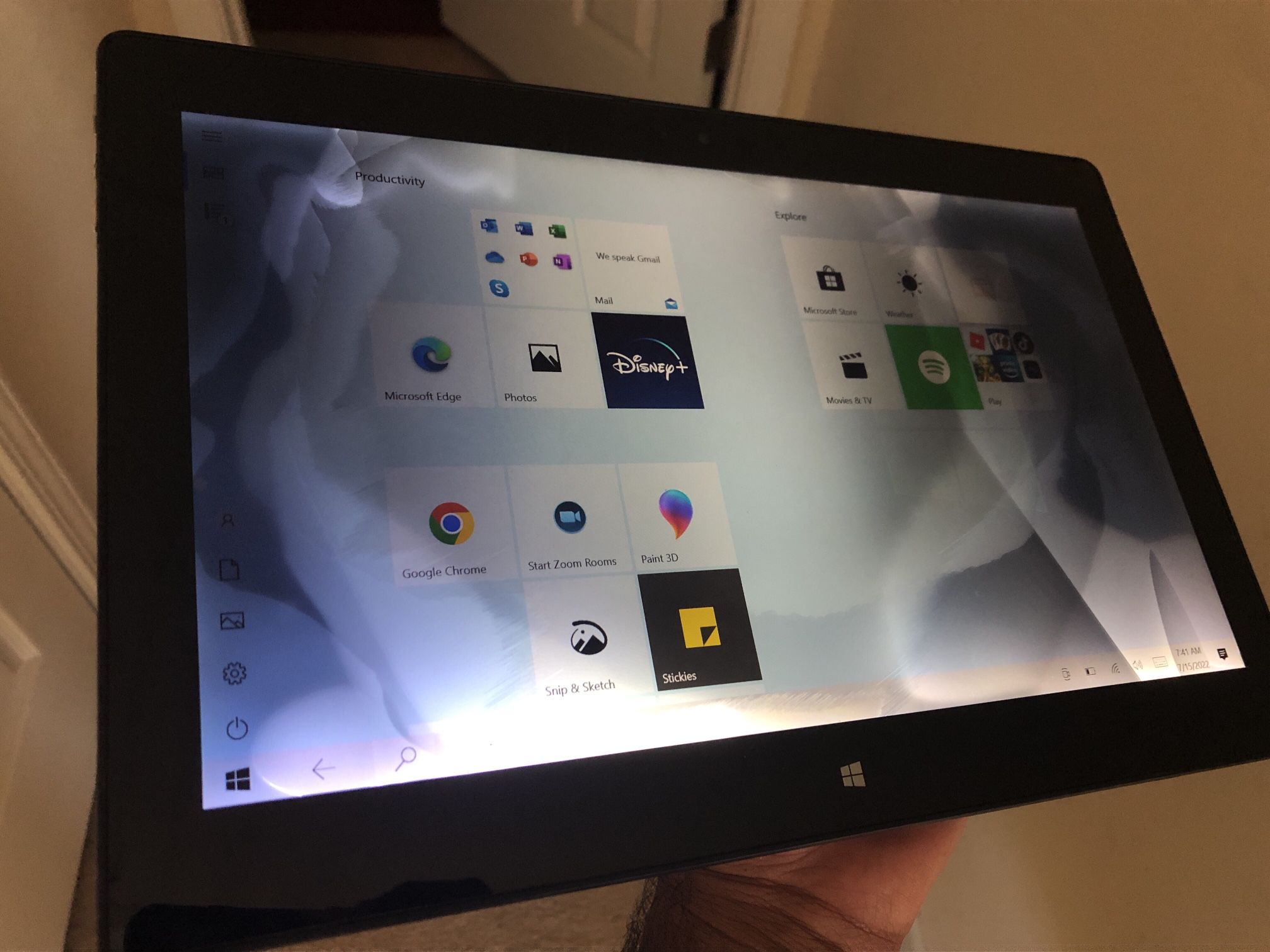 Toshiba 13 inch touch screen tablet, Intel 5