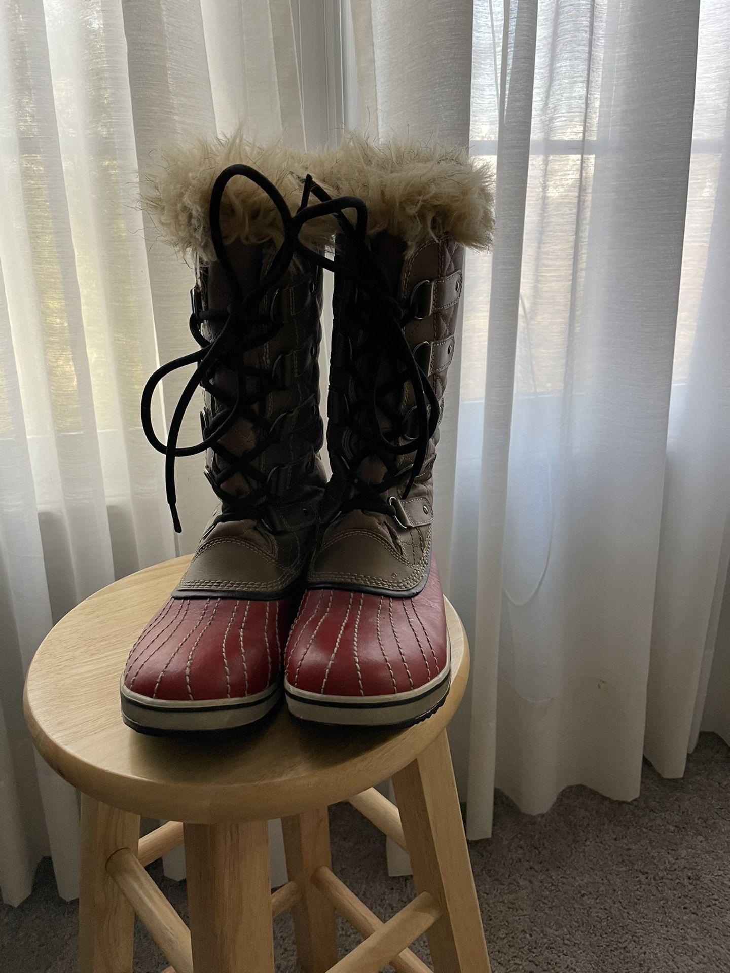Sorrel Tall Winter Boots Faux Fur Liner