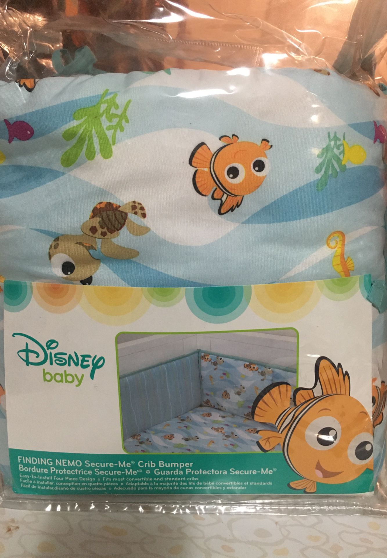 Finding Nemo Crib Bumper Pad Complete Set