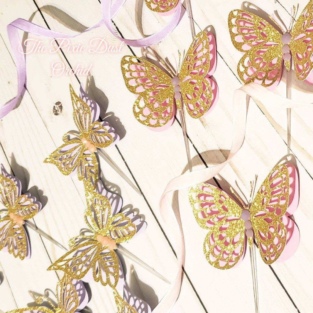 Butterfly Cupcake Toppers, Butterfly Party Decorations