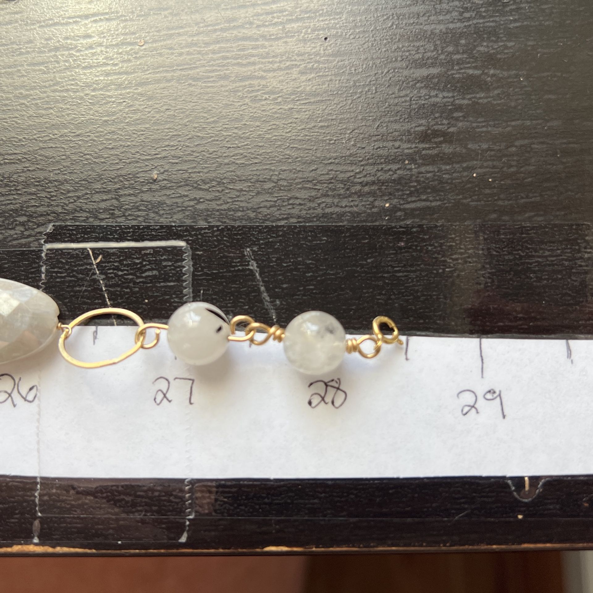 Mixed Gemstone Necklace On 14k Gold Filled Handmade By Me