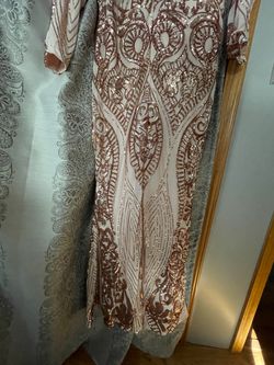 Blush Pink Sequin Formal Gown/dress Thumbnail
