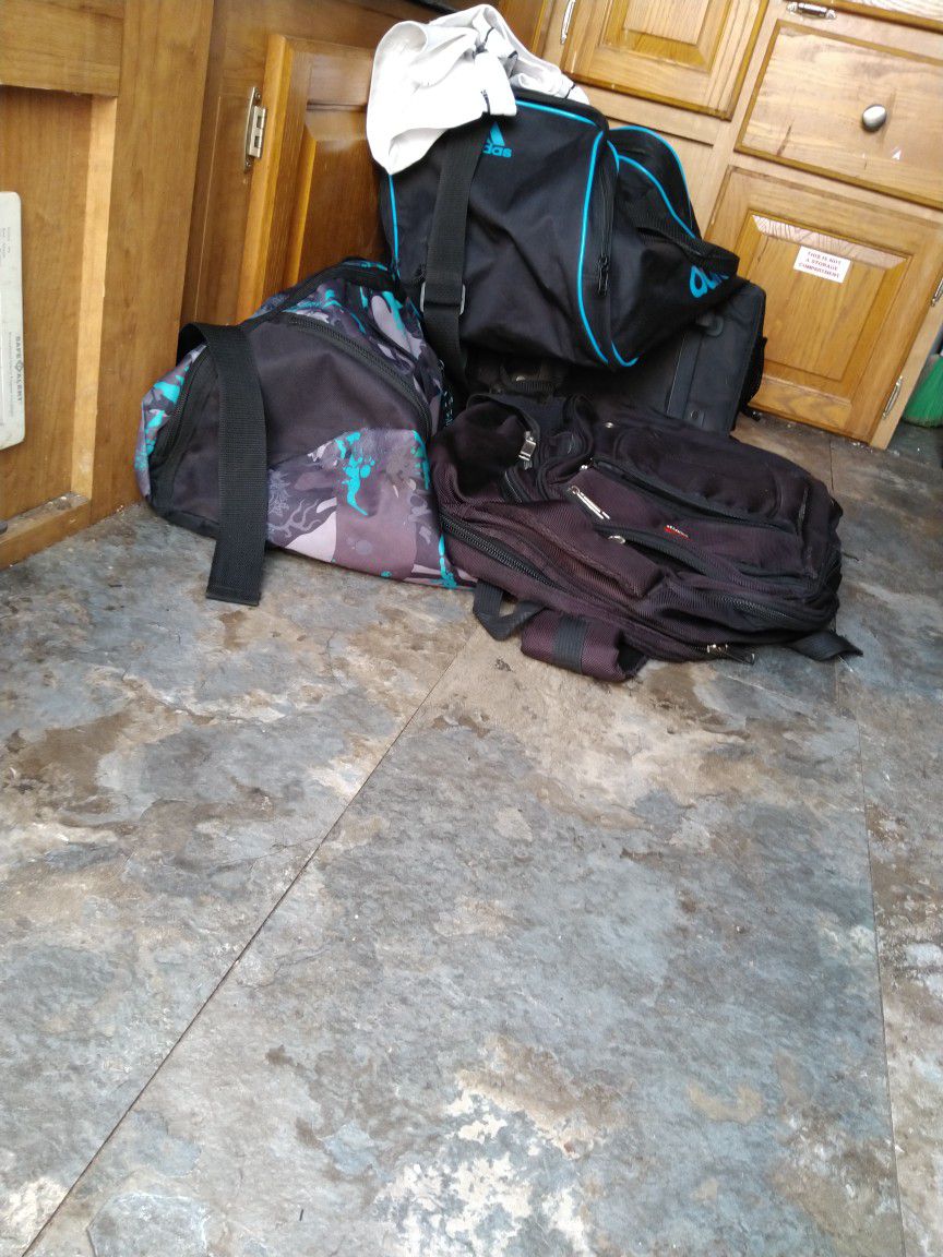 Various Backpacks And Bags