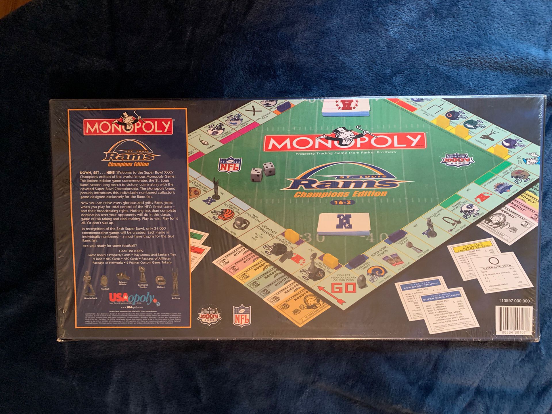 Monopoly St. Louis Rams Champions Edition