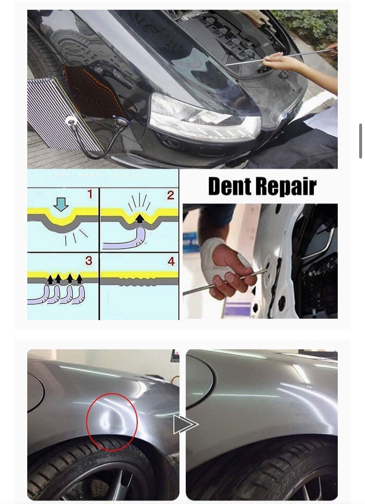 JMgist Rods Tools Paintless Dent Repair Kit