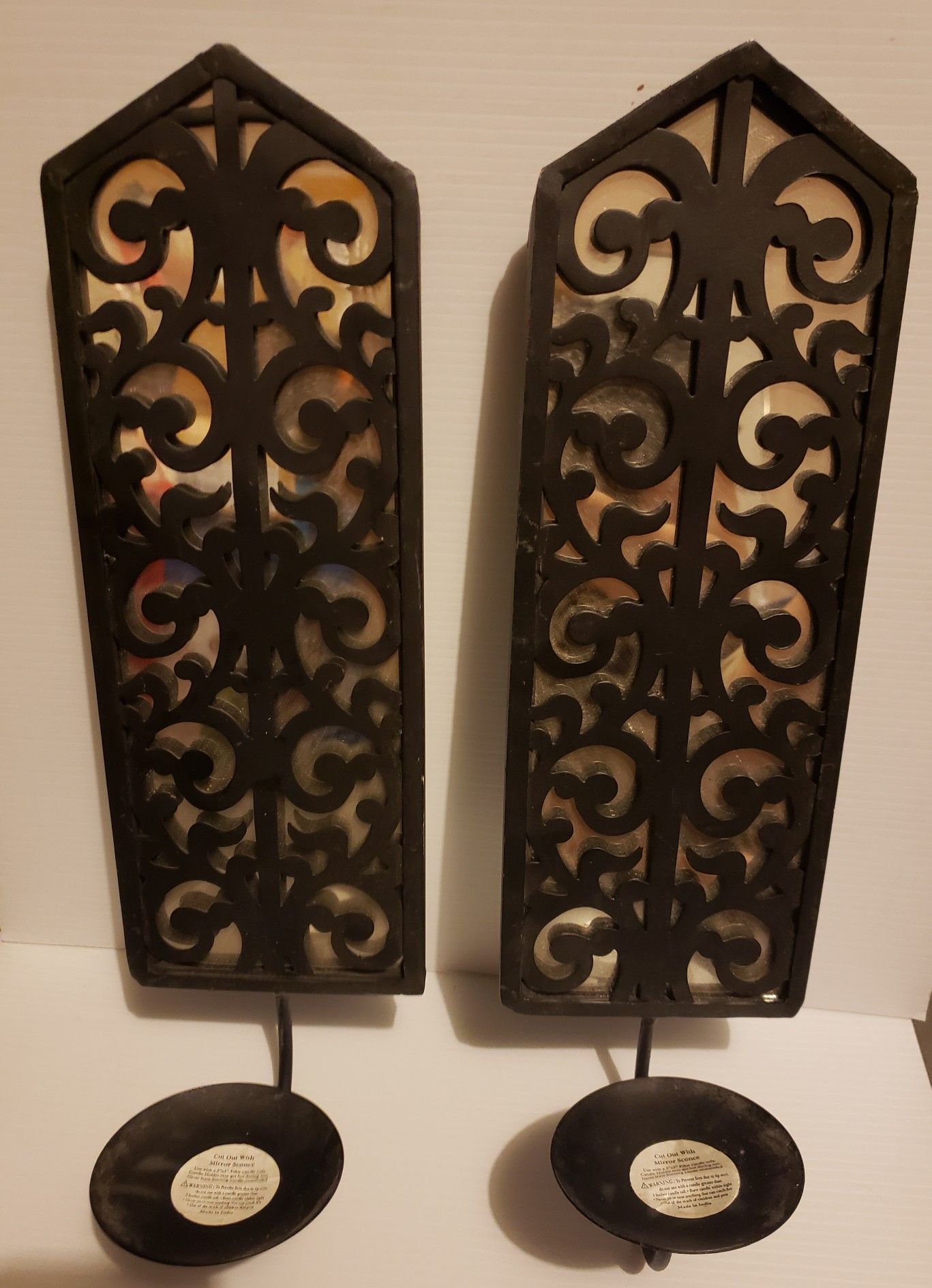 Wall candle holders