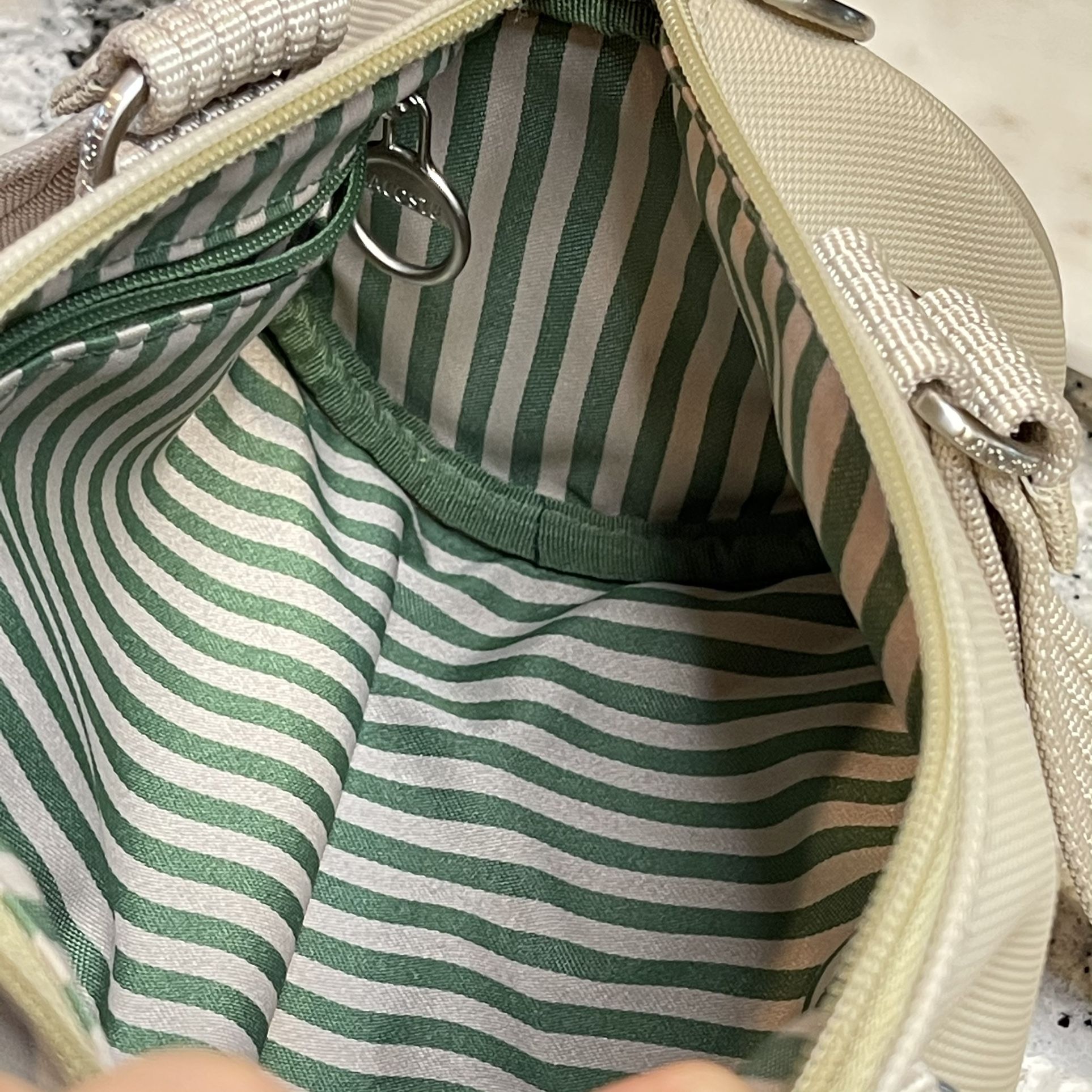 LACOSTE Summer Sand Roll Bag Khaki Bag NWOT