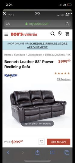 Brown Leather Reclining Couch For In Philadelphia Pa Offerup Brown Leather Reclining Couch For, Bennett Leather 88 Power Reclining Sofa