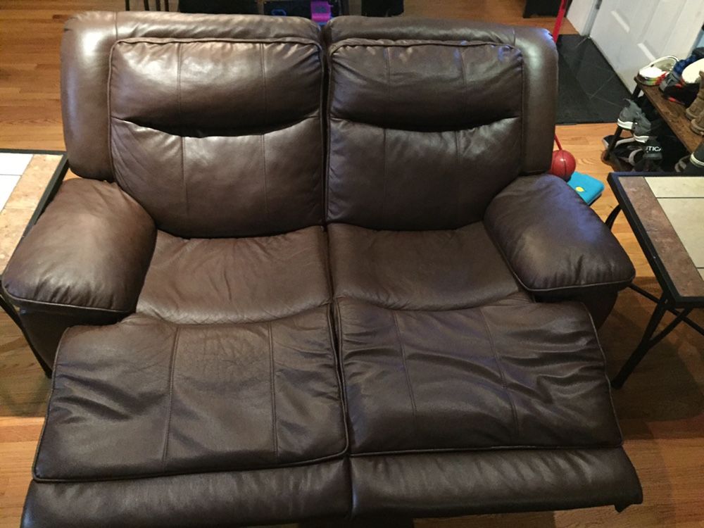 2 Leather Recliner couches