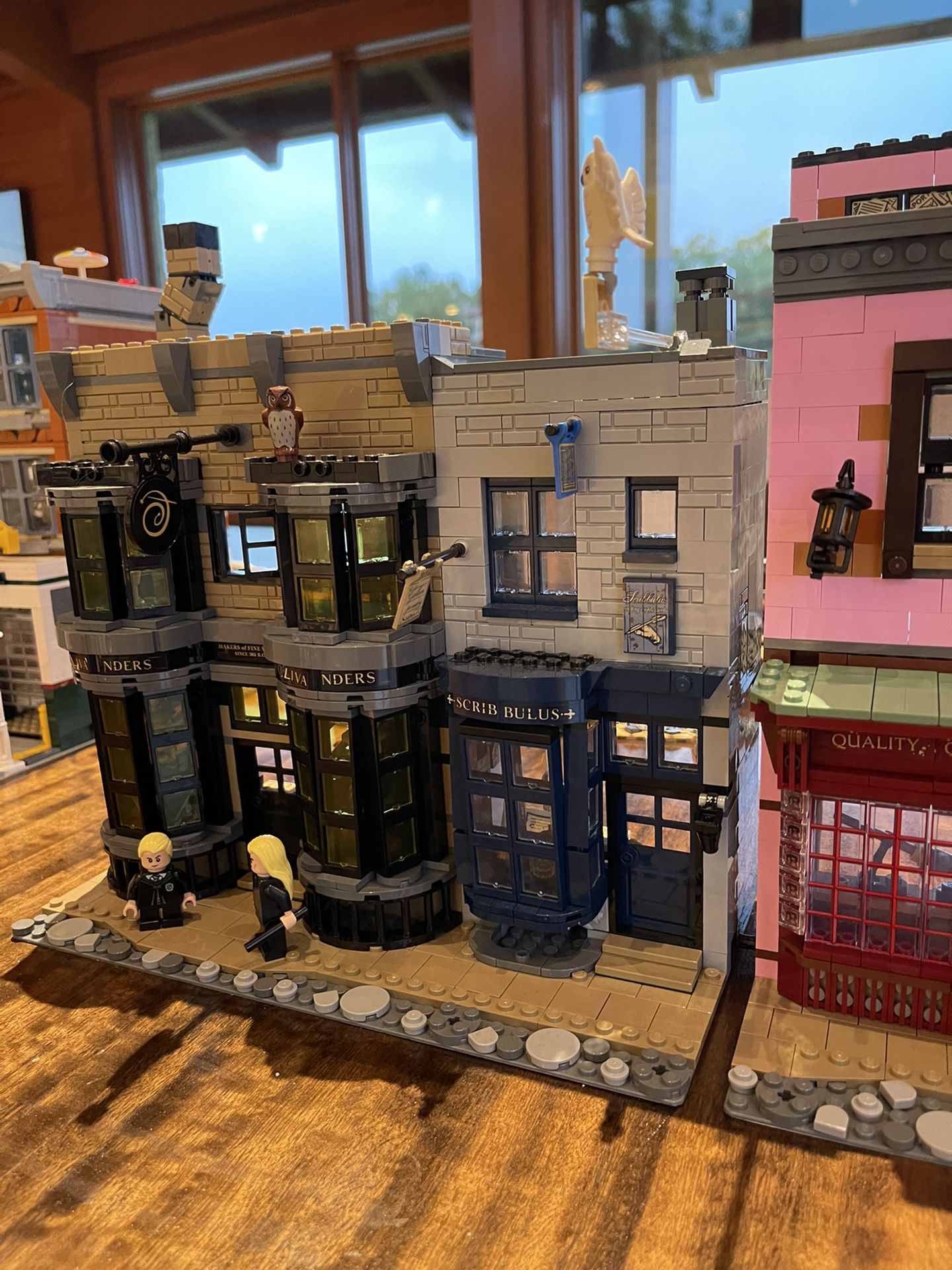Assembled Harry Potter Diagon Alley Lego Set