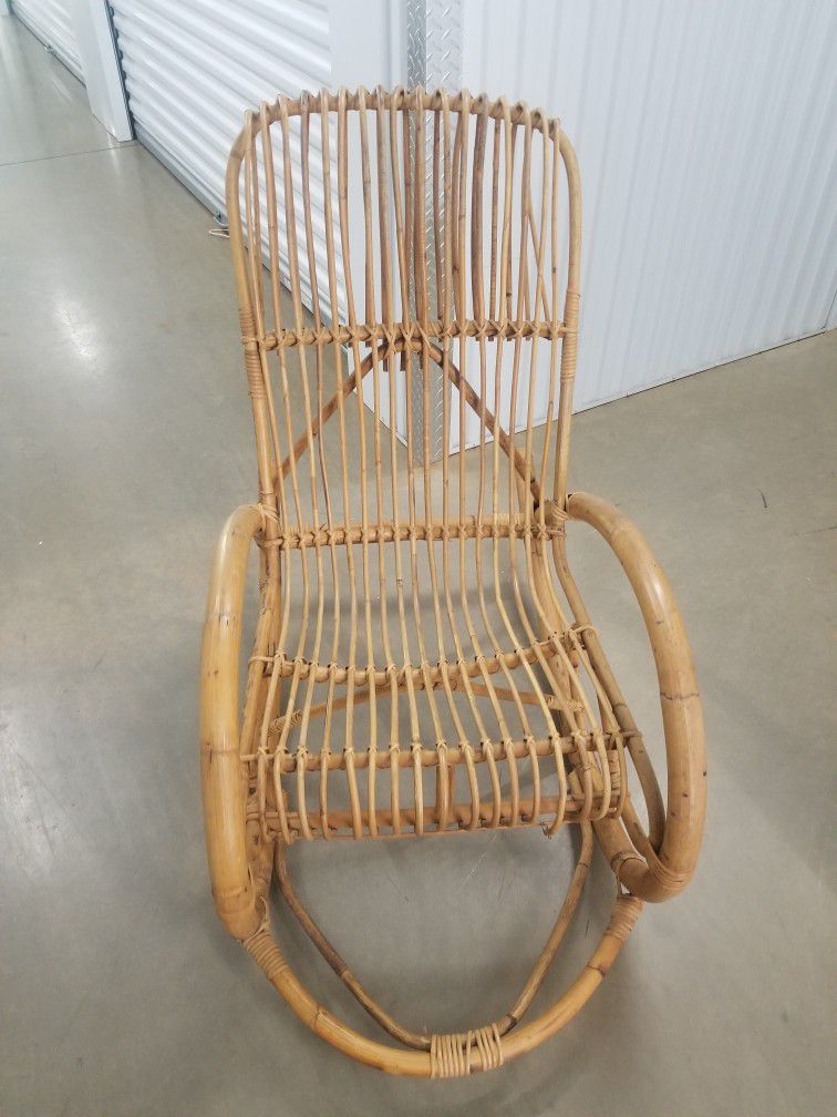 2 Wooden Rocking Chairs 