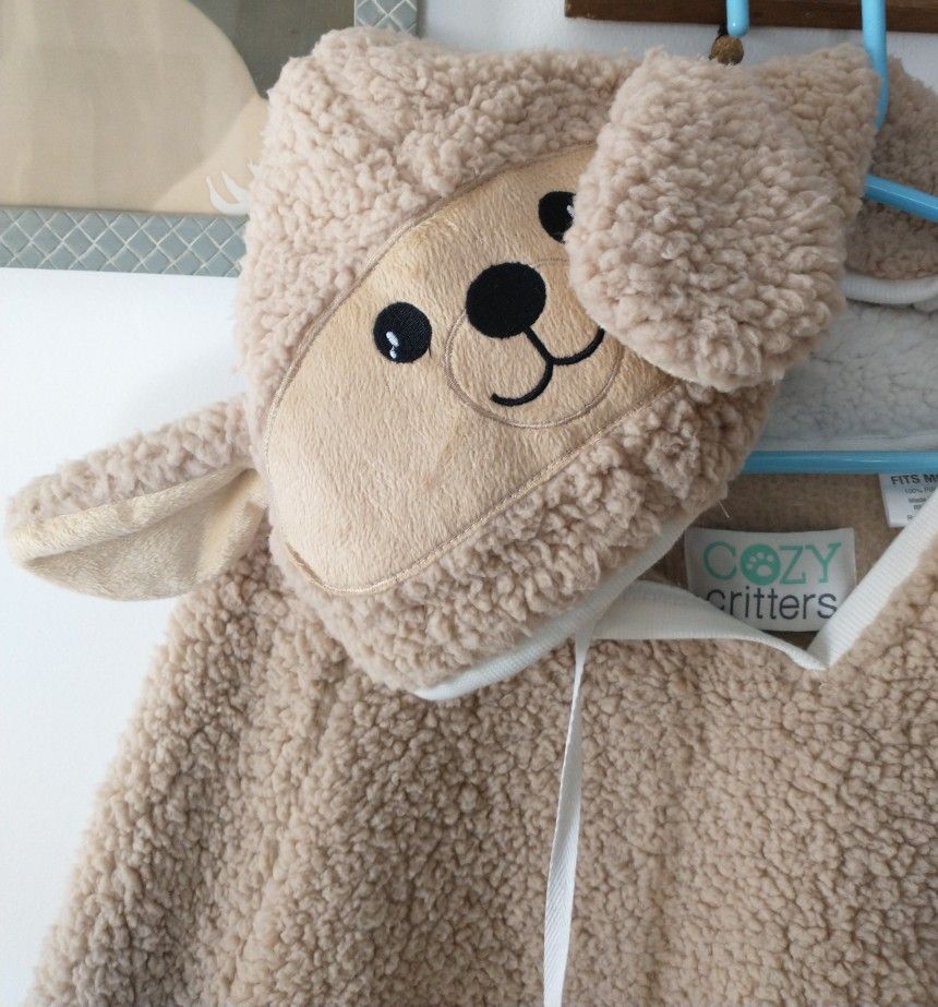 Cozy Critters Soft Lamb Hooded Poncho