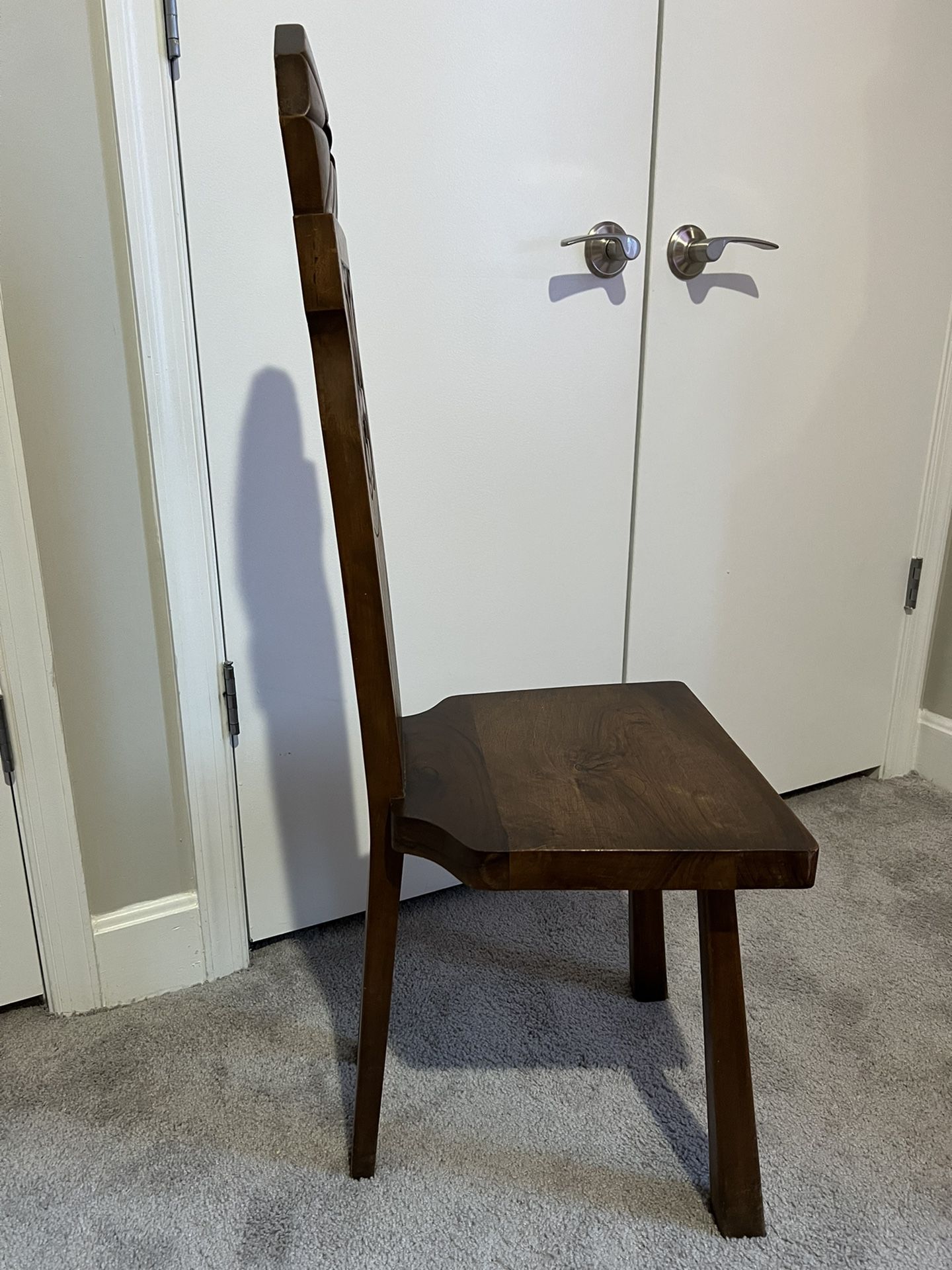 Antique Castillian Solid Wood Chair