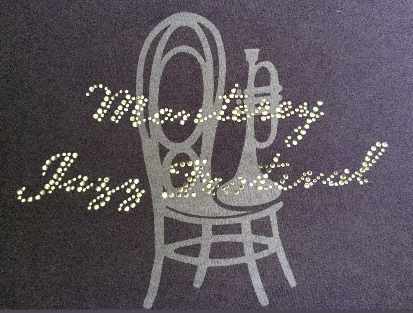 Monterey Jazz Festival women’s t shirt with logo and jewels