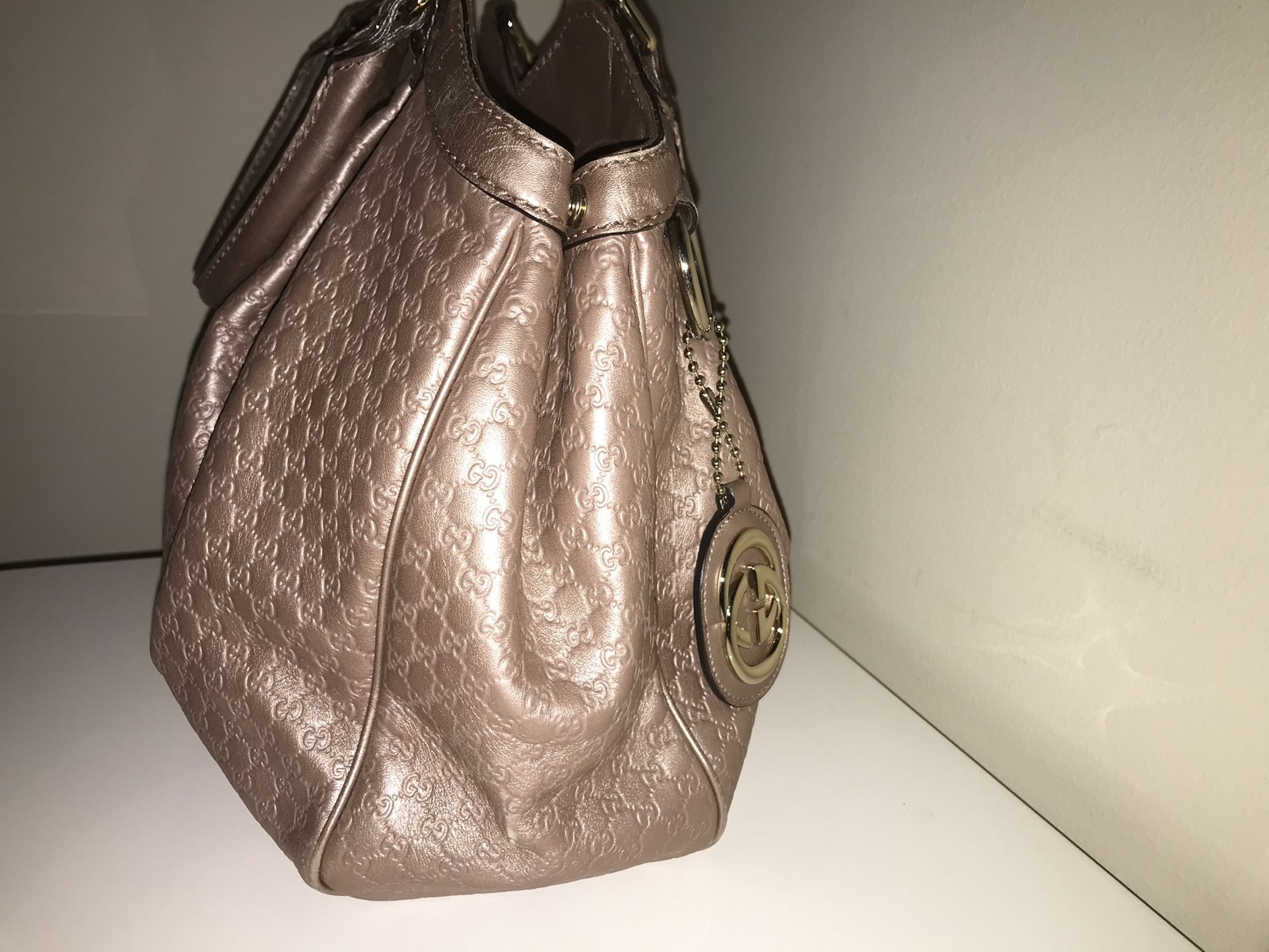 Authentic Gucci Sukey Rose Gold Tote Bag Like New