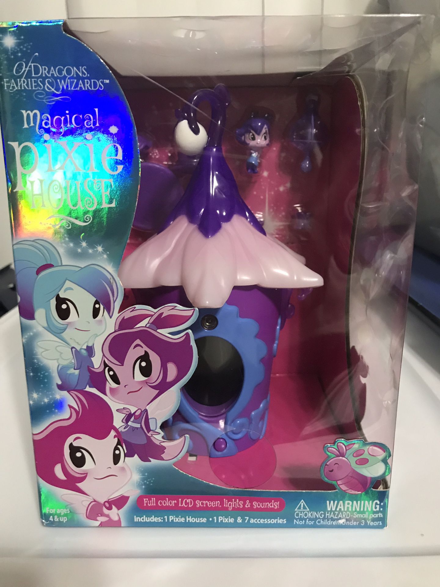 Of Dragons Fairies & Wizards Magical Purple Pixie House New in Package NWT 