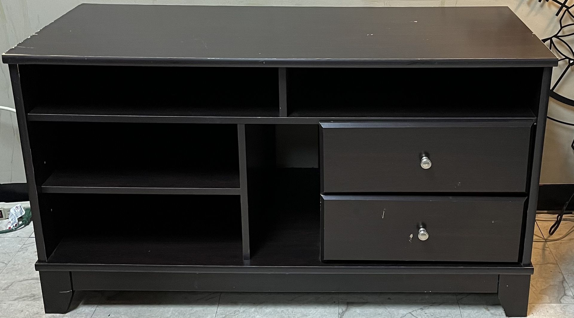Brown 47” TV Stand with Media Storage