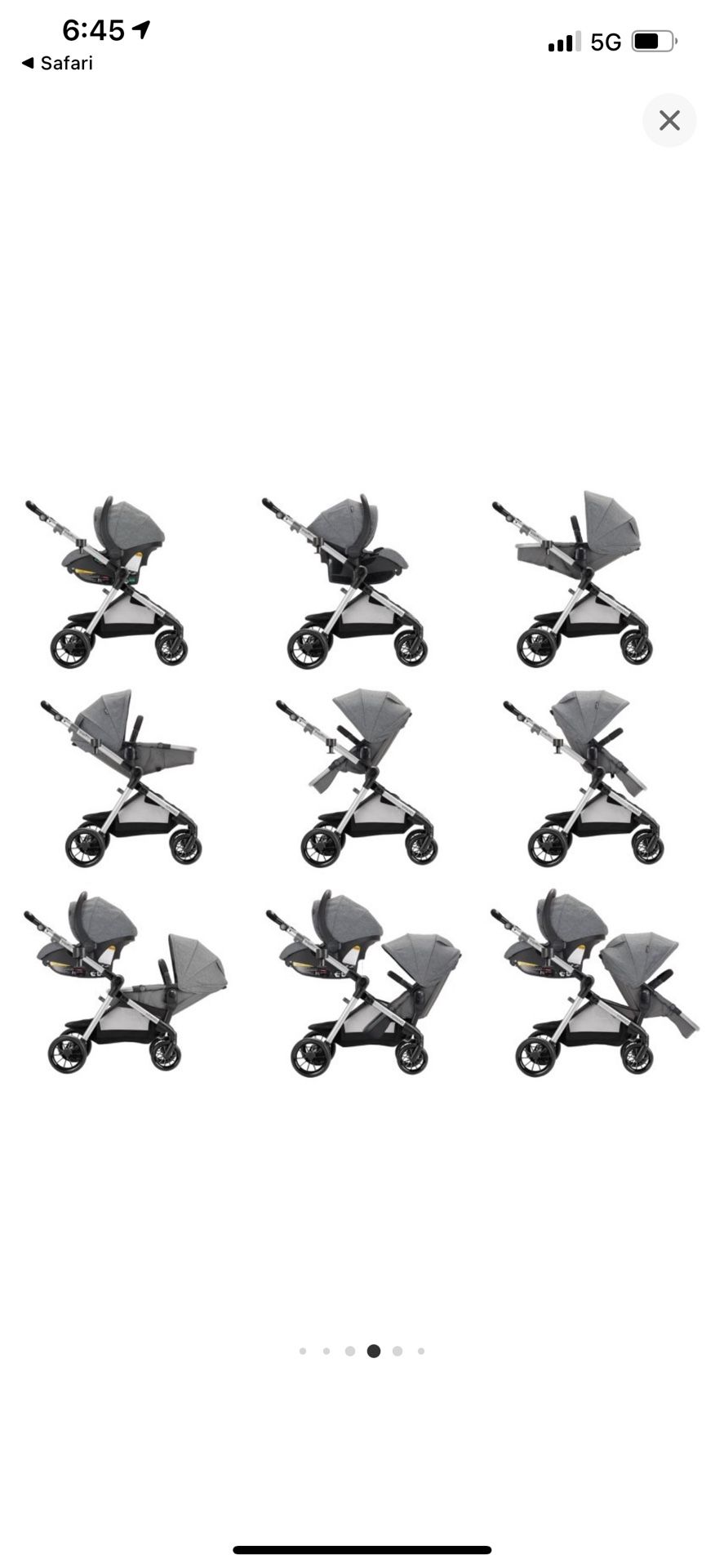 Brand New evenflo pivot modular travel system