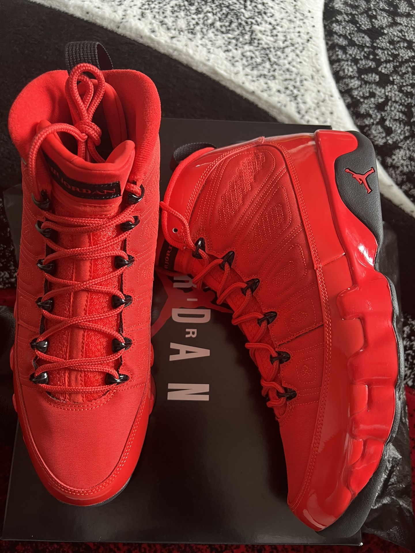 Brand New Jordan 9 chile red sz.11 w/receipt No Trade