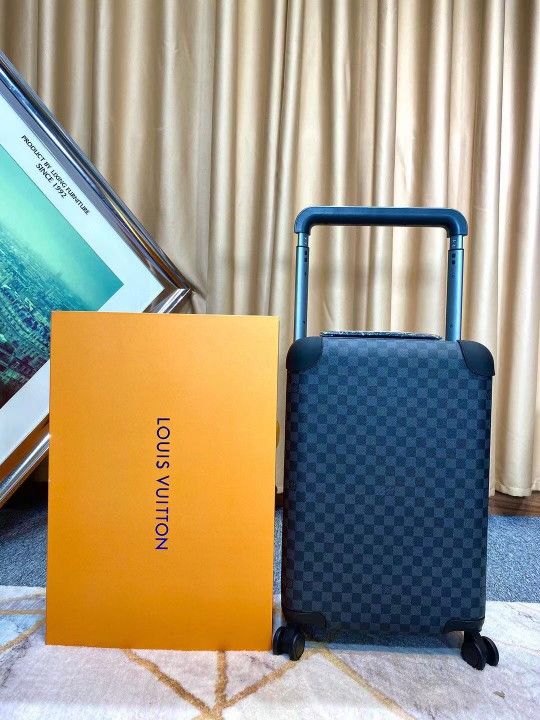 Louis Vuitton Horizon 50 55 Black Brown Monogram Damier Canvas Rolling Luggage Travel Lock Code Bag Duffle M23002 M23209