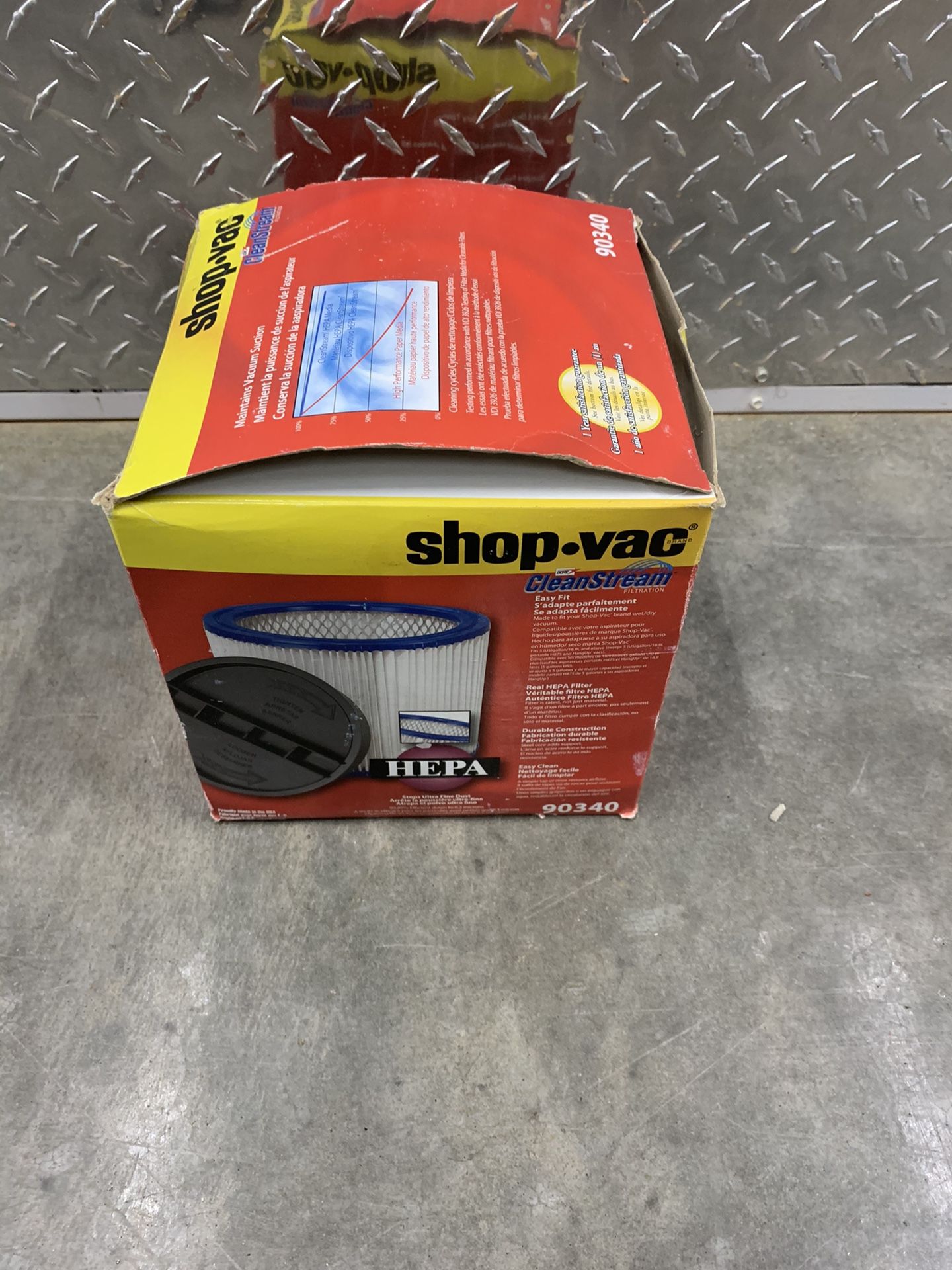 Shop vac hepa filter