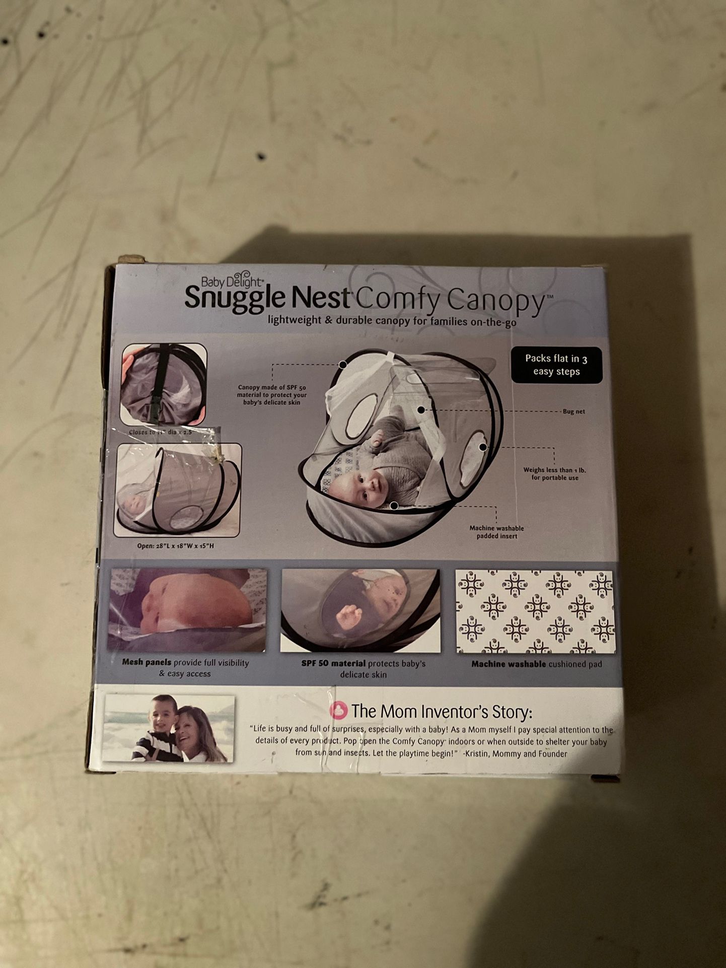 Snuggle Nest Comfy Canopy For Baby Babies Toddlers 