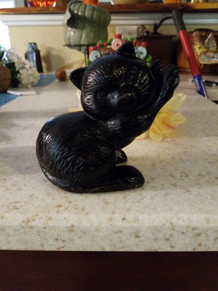 Cast Iron Cat Doorstop