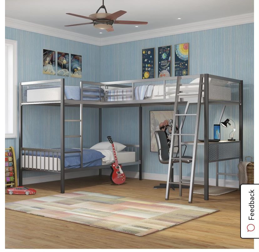 Triple Bunk Bed Frames Only