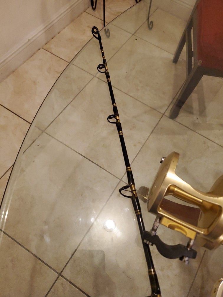 Avet LX6.0:1 Casting Fishing Reel Just Serviced With Chao K15-50 6'6" Rod