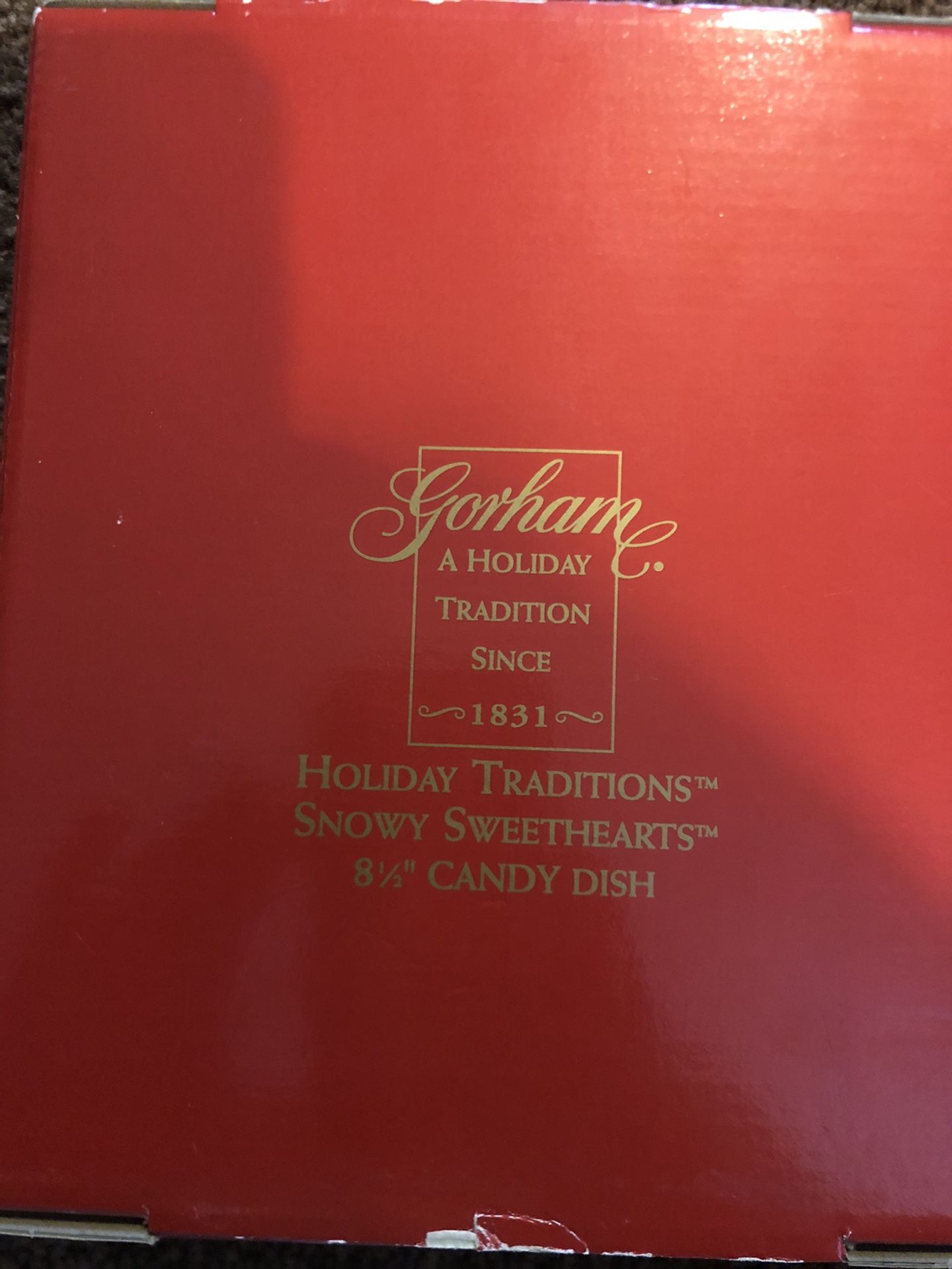 Holiday candy dish