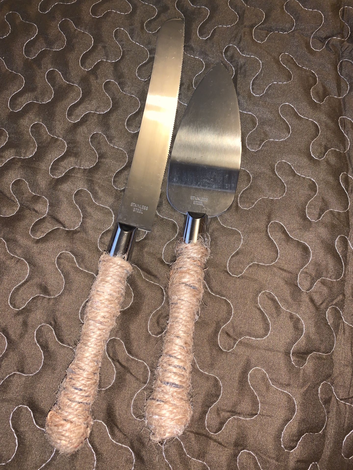 Wedding Cake Knife And Server Set