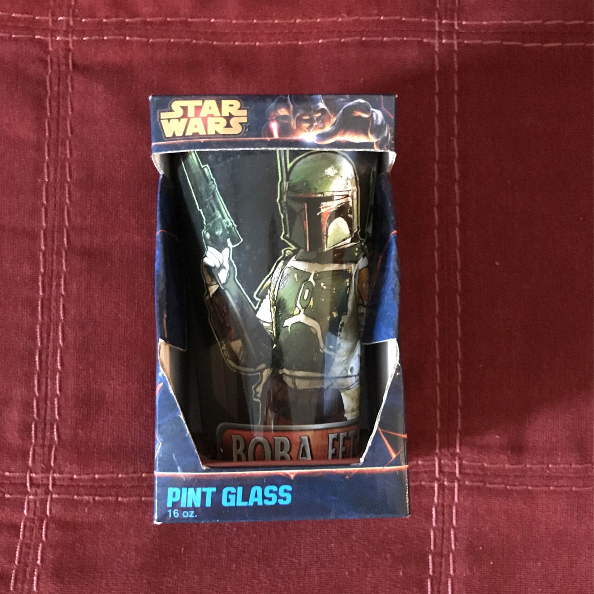 Star Wars Boba Fett pint glass