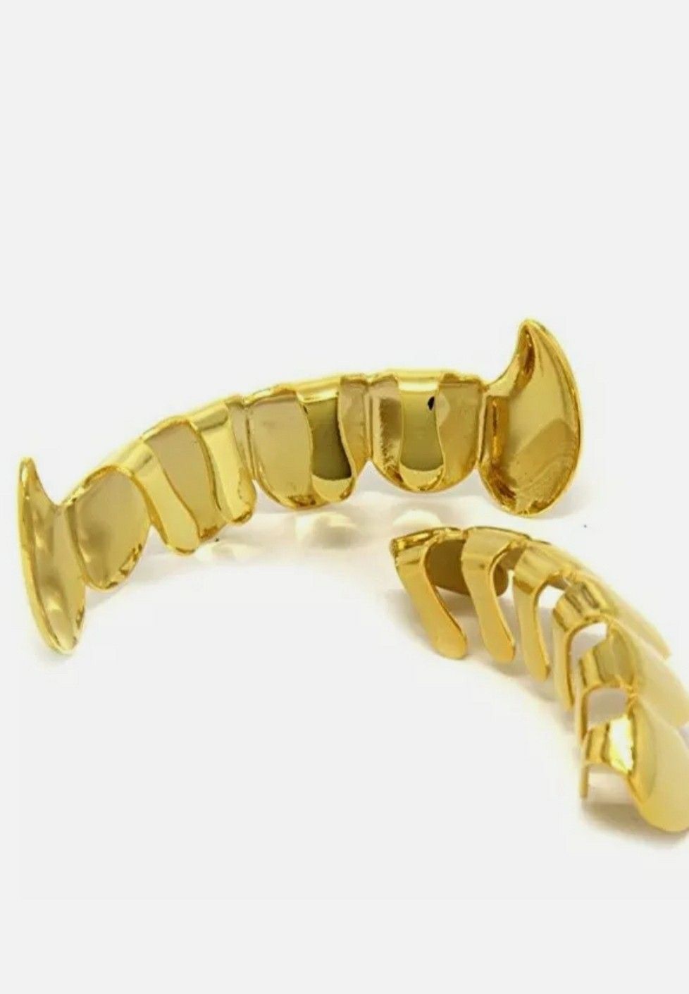 14k gold plated Hip Hop teeth Grillze caps top & bottom