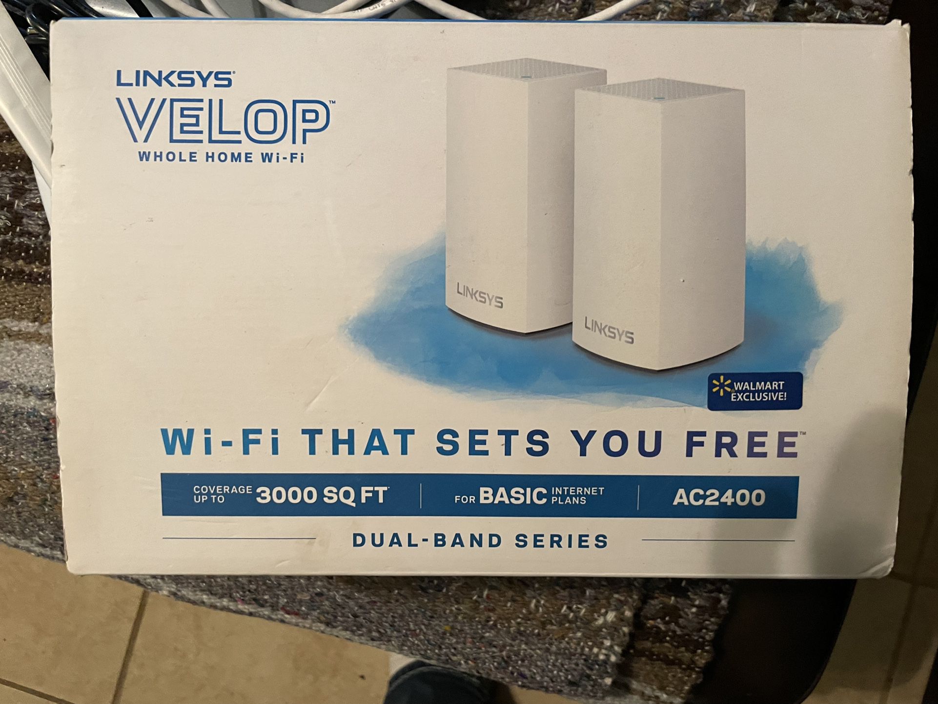 Linksys - Velop AC1300 Dual-Band Mesh Wi-Fi 5 System / Wireless Router 