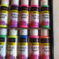 Acrylic Neon Paints 24 Bottles Thumbnail