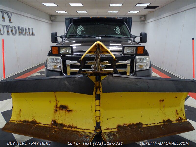 2006 Ford F-450 SD Flatbed 4x4 DUALLY V SNOW PLOW Aluminum Sander