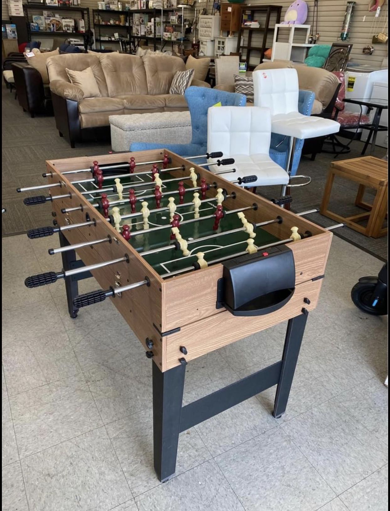 MD Sports 48" 3 In 1 Combo Game Table, Pool, Hockey, Foosball, Accessories Included