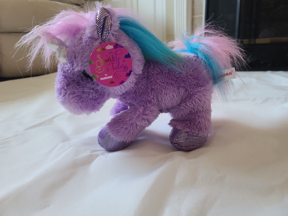 Purple Unicorn Plushie
