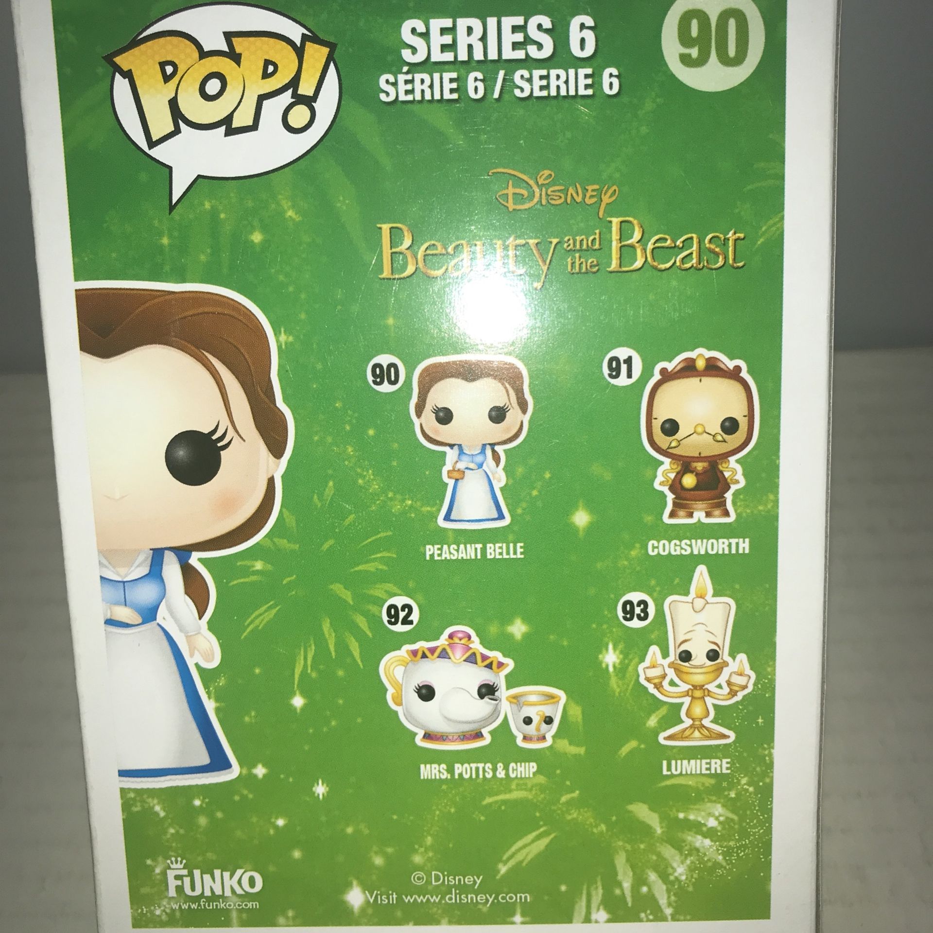 POP! Vinyl Disney Beauty and the Beast Peasant Belle Series 6 Funko Pop No.90 Factory Sealed Mint Condition