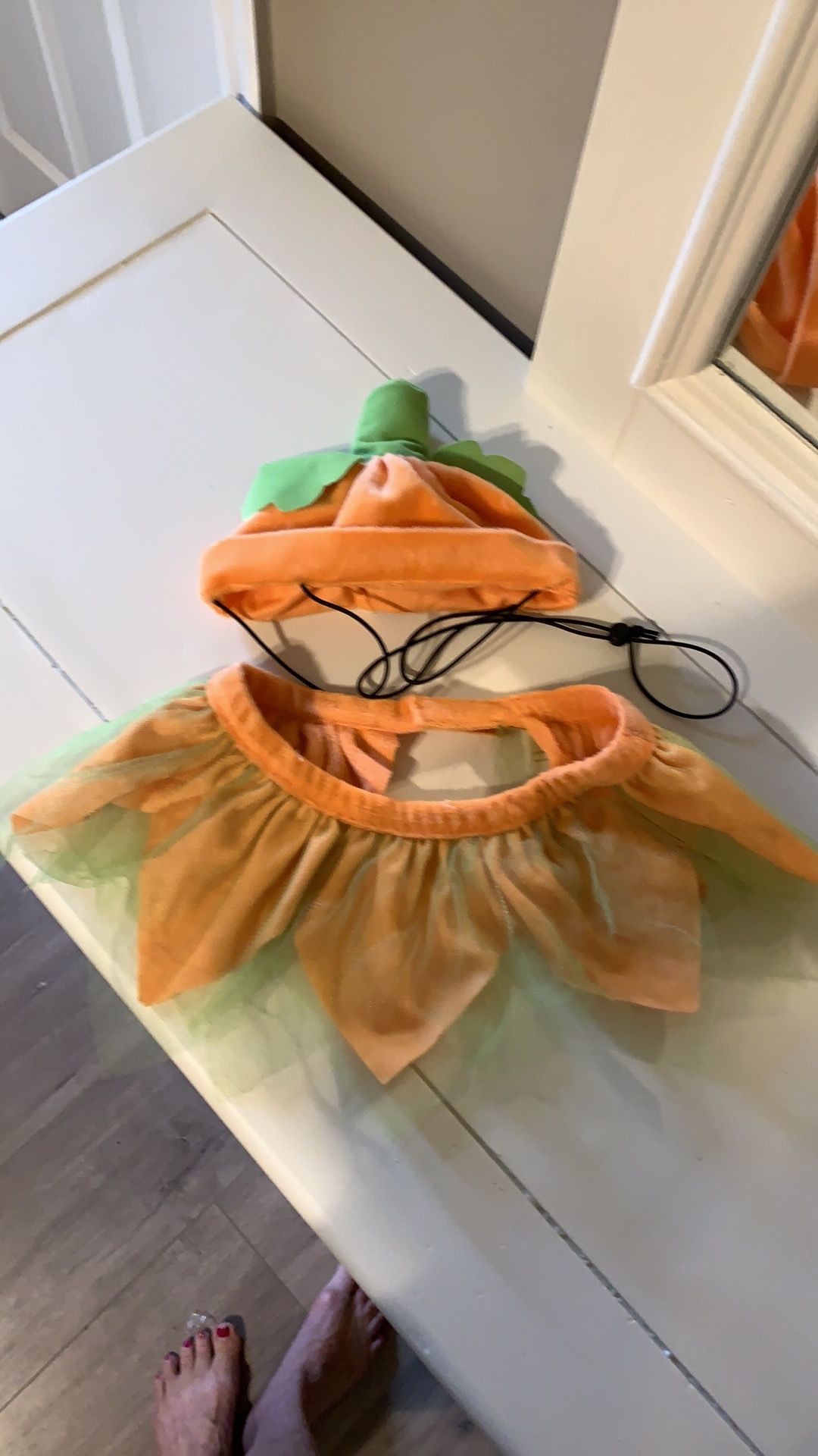 Cute Pumpkin Fairy Costume For Baby Or Puppy