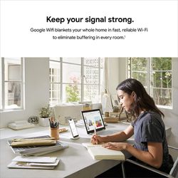 Google Wifi AC1200 Mesh WiFi System Router 1500 Sq Ft Coverage 1 pack Thumbnail