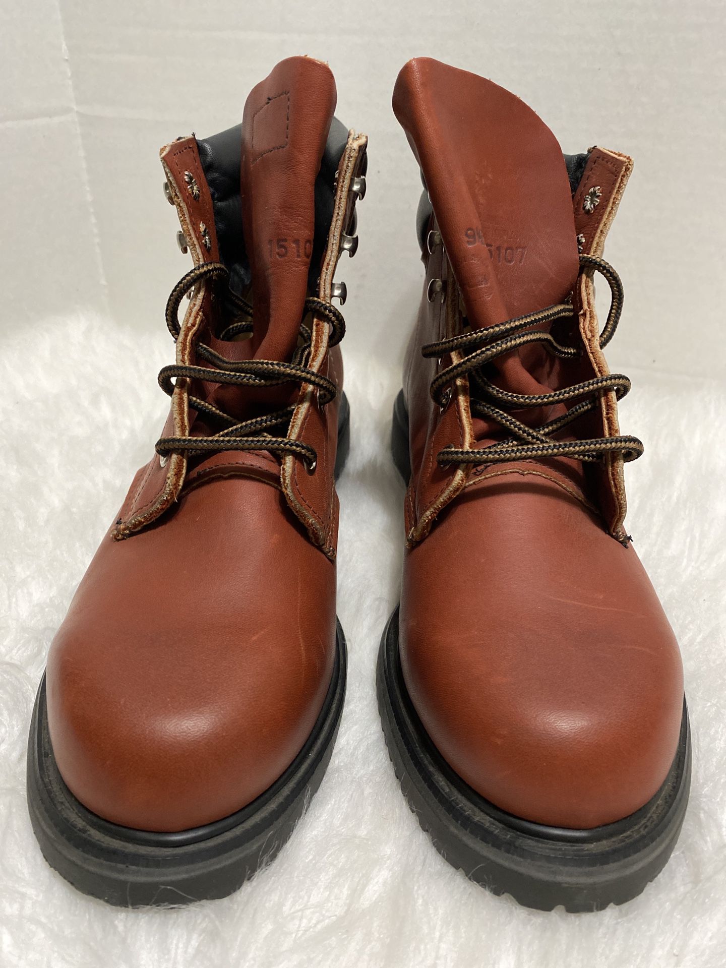 Red Wings Classic Women's Work Combat Leather Boots size 9 1/2 D  1607 Red Brown
