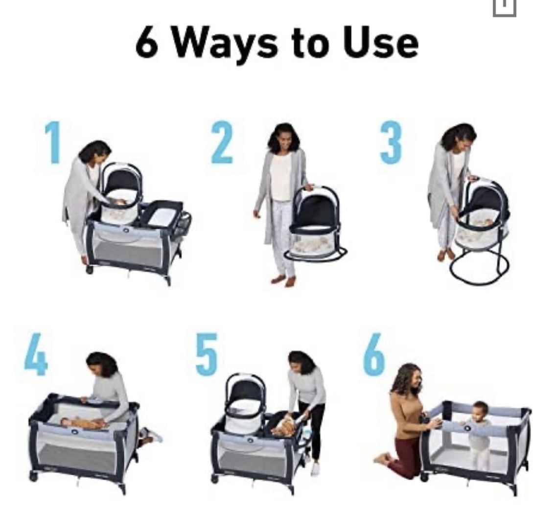  Pack N Play With Bassinet And Changing Table 