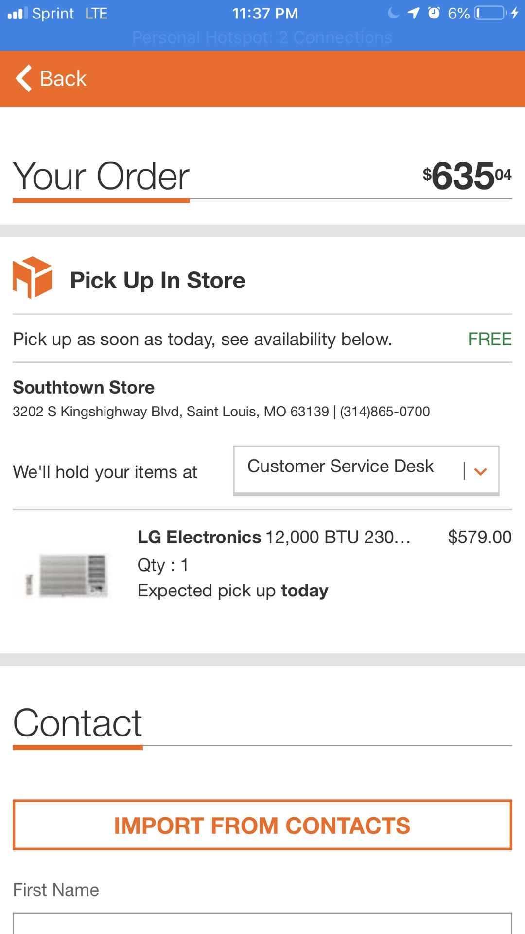 LG window air conditioner plus heating unit